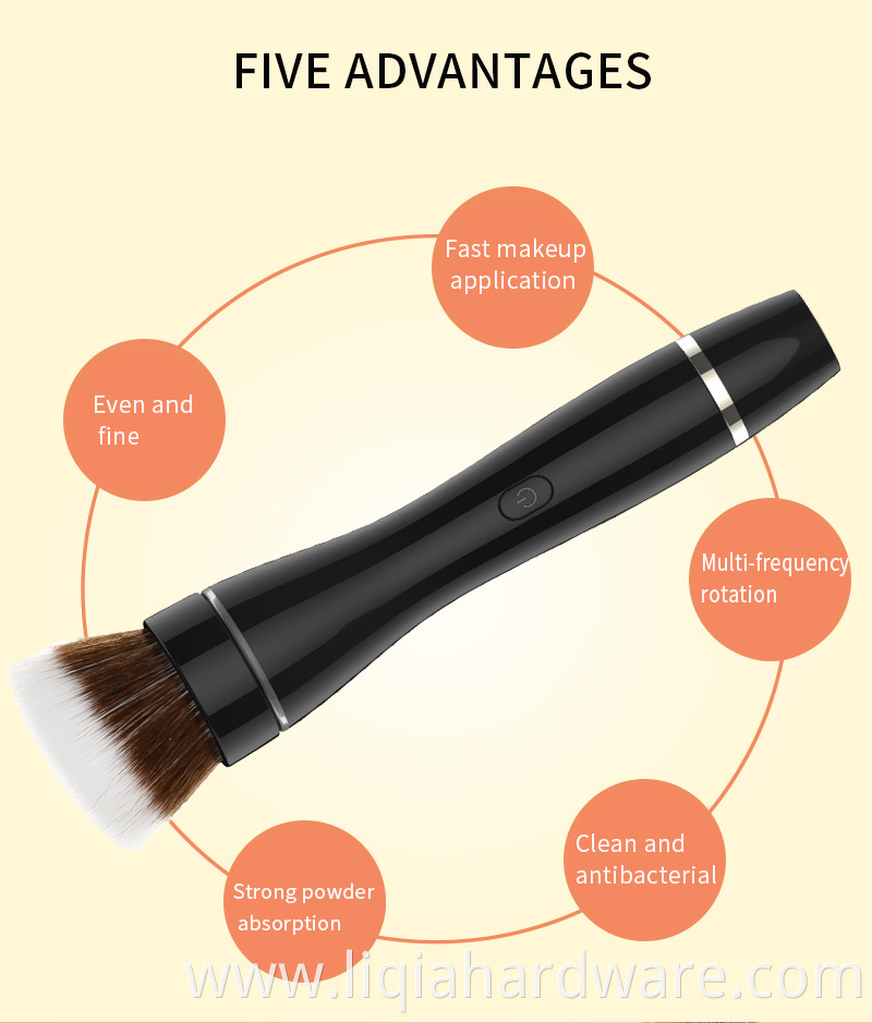 Beauty tool electric cosmetic brushes foundation makeup brush 3 in 1